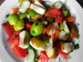 Indian Jujube fruit ripe salad on plate. Delicious seasonal food in Bangladesh.ÃÂ 